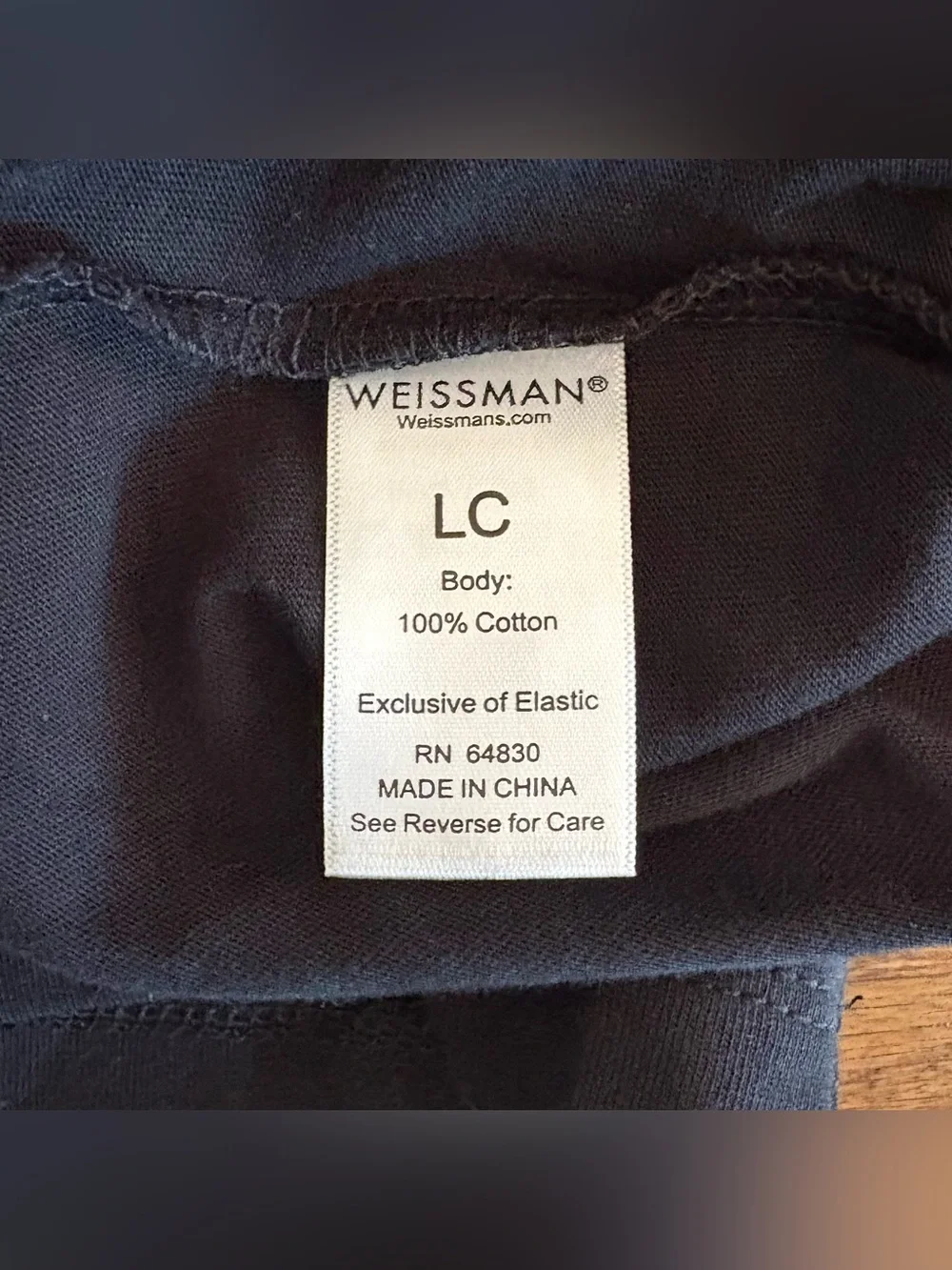 Weissman dancewear 100% Cotton Boxy Crop Tee, shirt, black, LC child large 17983